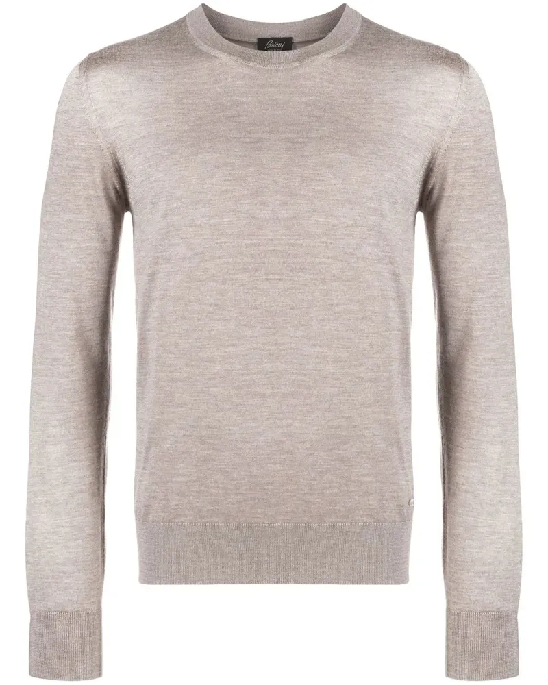 Brioni Pullover mit rundem Ausschnitt - Nude Nude