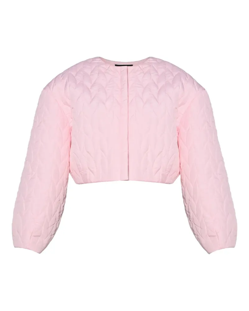 ANOUKI quilted embellished bomber jacket - Rosa Rosa