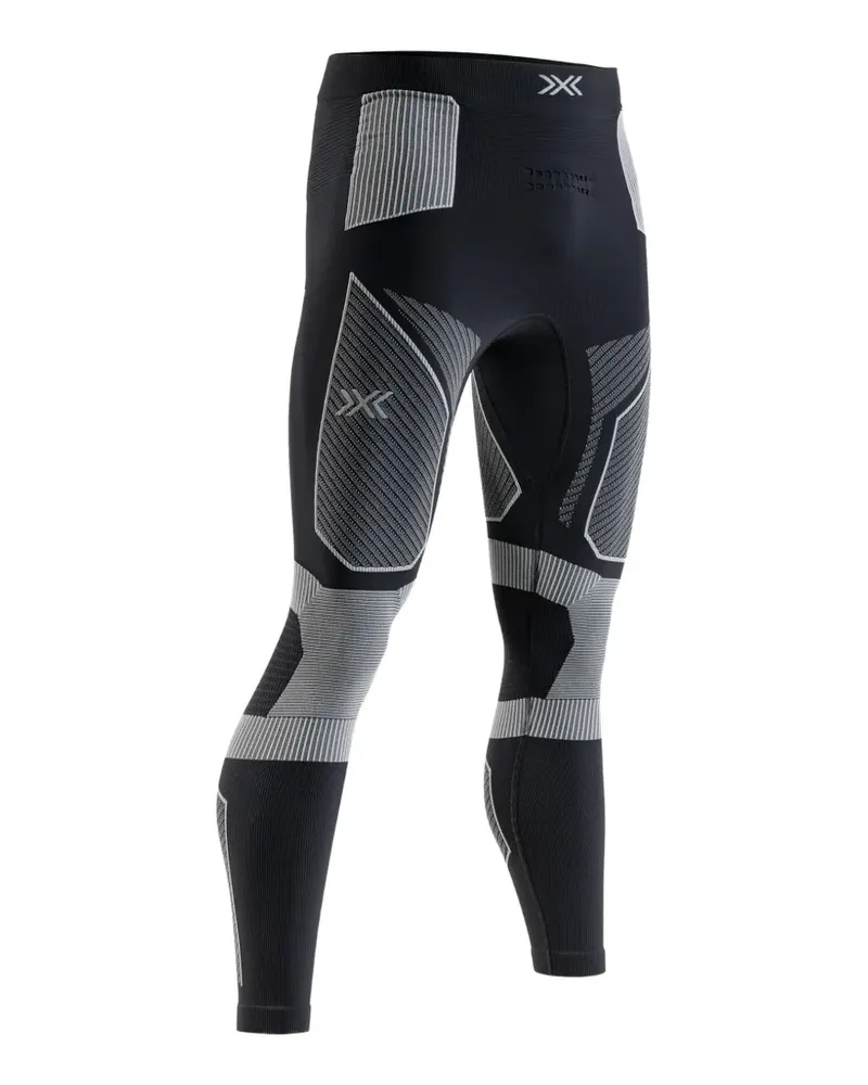 X-Bionic Energy Accumulator logo-print panelled legging - Schwarz Schwarz
