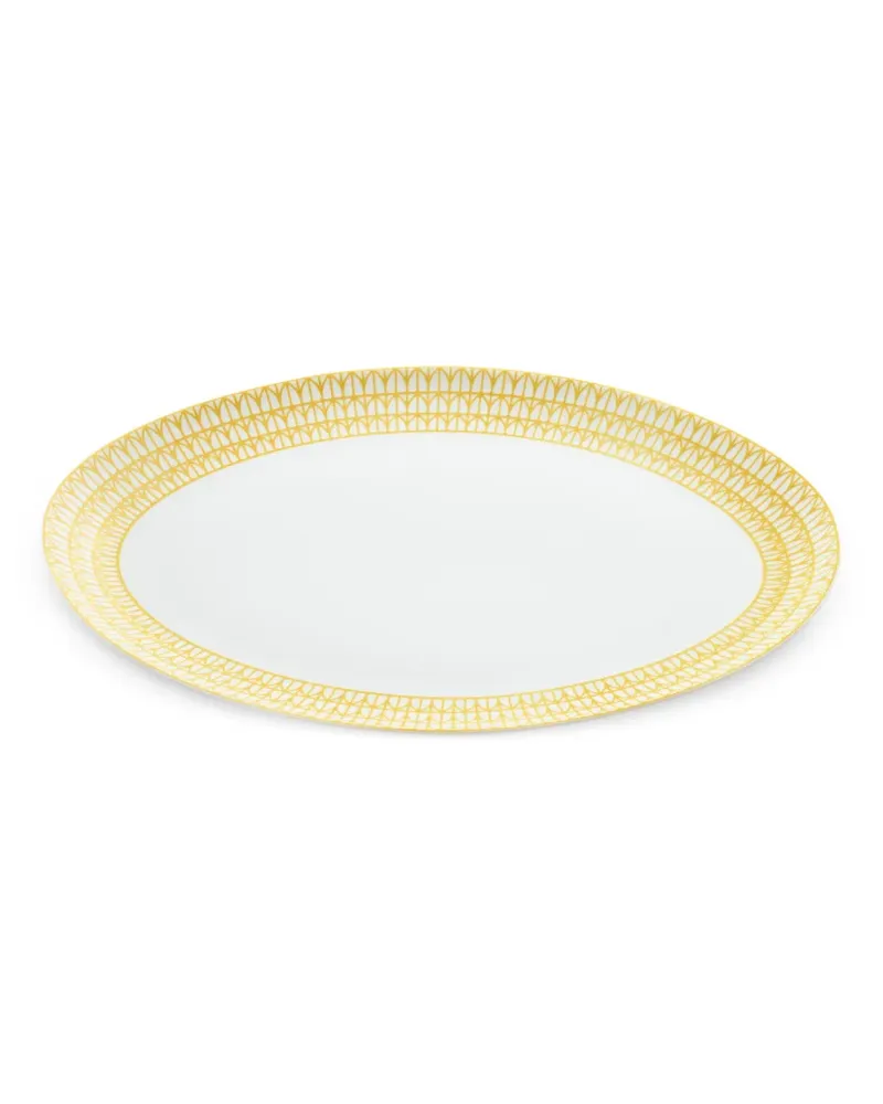 Christofle riviera oval platter - Weiß Weiß