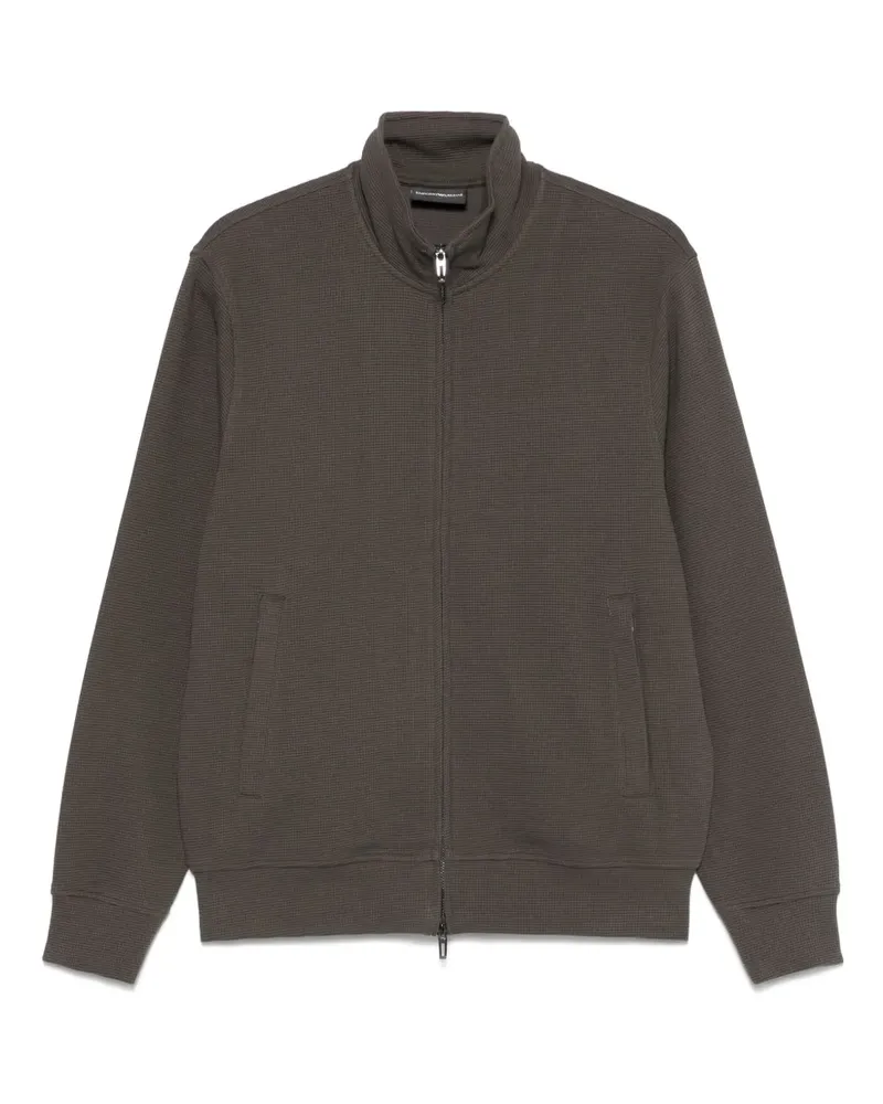 Emporio Armani Sweatshirt mit Reißverschluss - Braun Braun