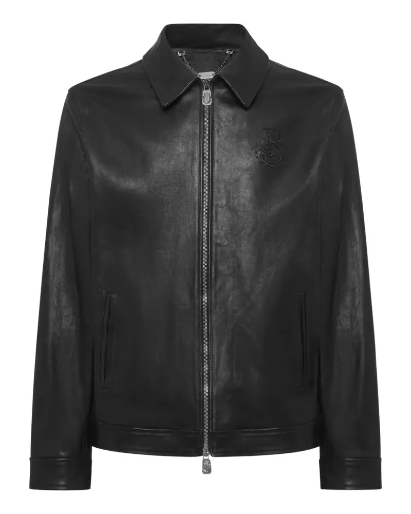 Billionaire Jacke mit Logo-Schild - Schwarz Schwarz