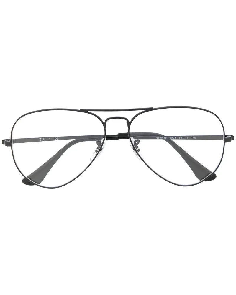 Ray Ban Klassische Pilotenbrille - Schwarz Schwarz