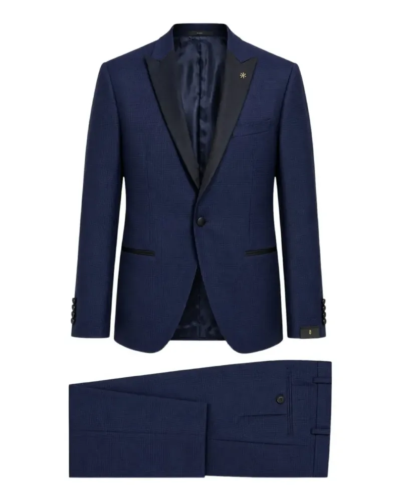 Manuel Ritz single-breasted suit - Blau Blau
