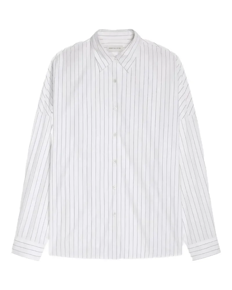 Dries van Noten Hemd mit Nadelstreifen - Weiß Weiß