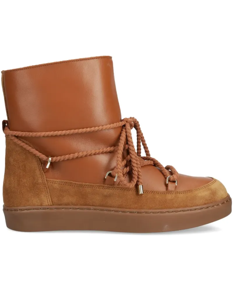 Alohas leather rope-laced snow boots - Braun Braun