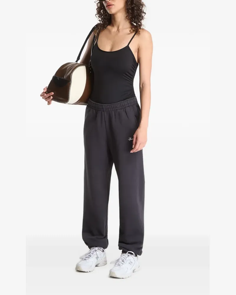 SPORTY & RICH Signature NY track pants - Schwarz Schwarz