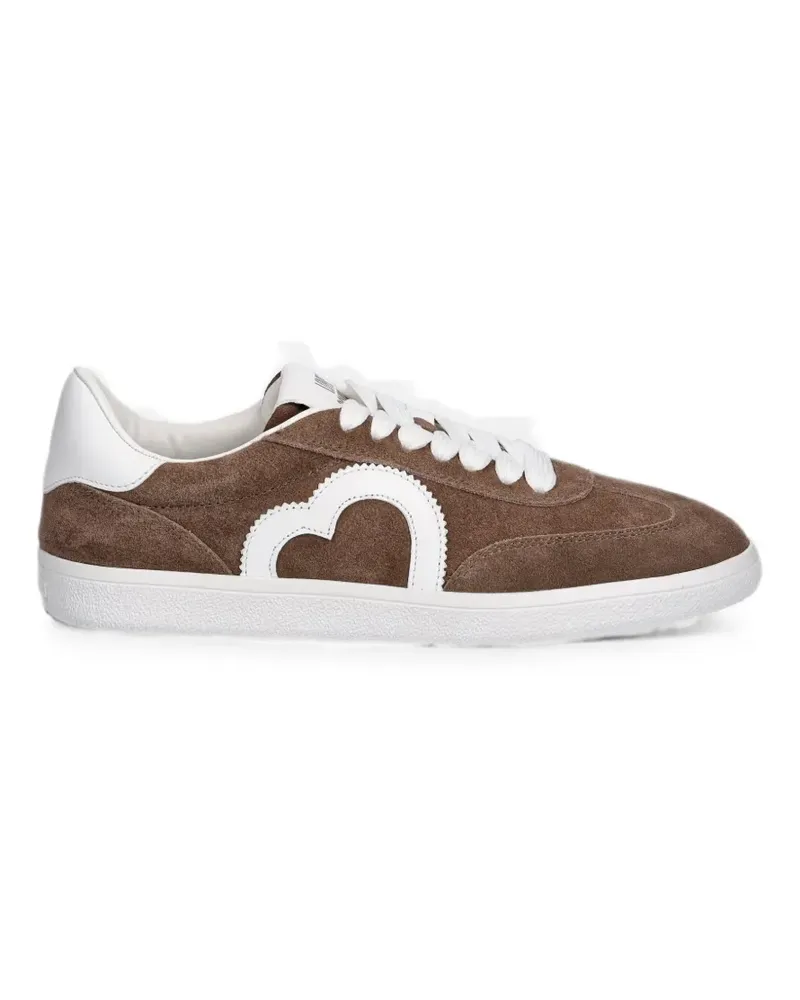 Moschino Heart Sneakers aus Wildleder - Braun Braun