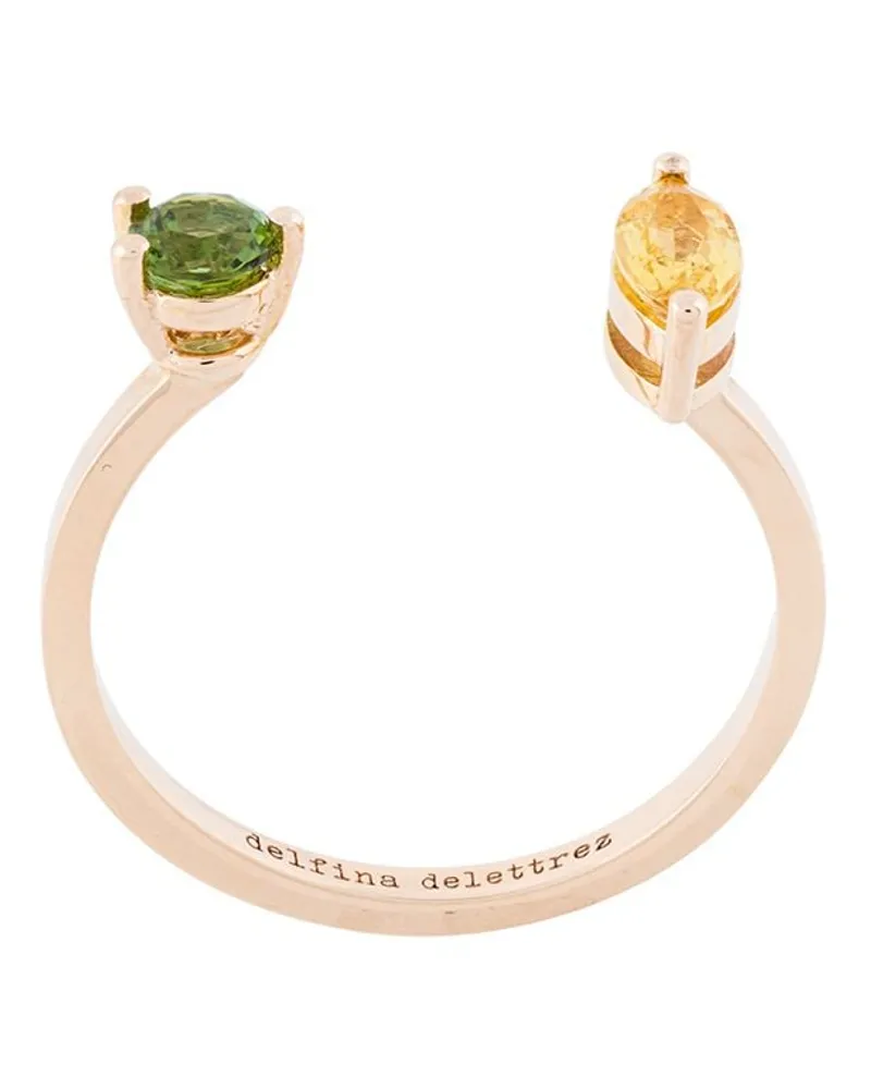 Delfina Delettrez 18kt 'Dots' Goldring - Metallic Metallic