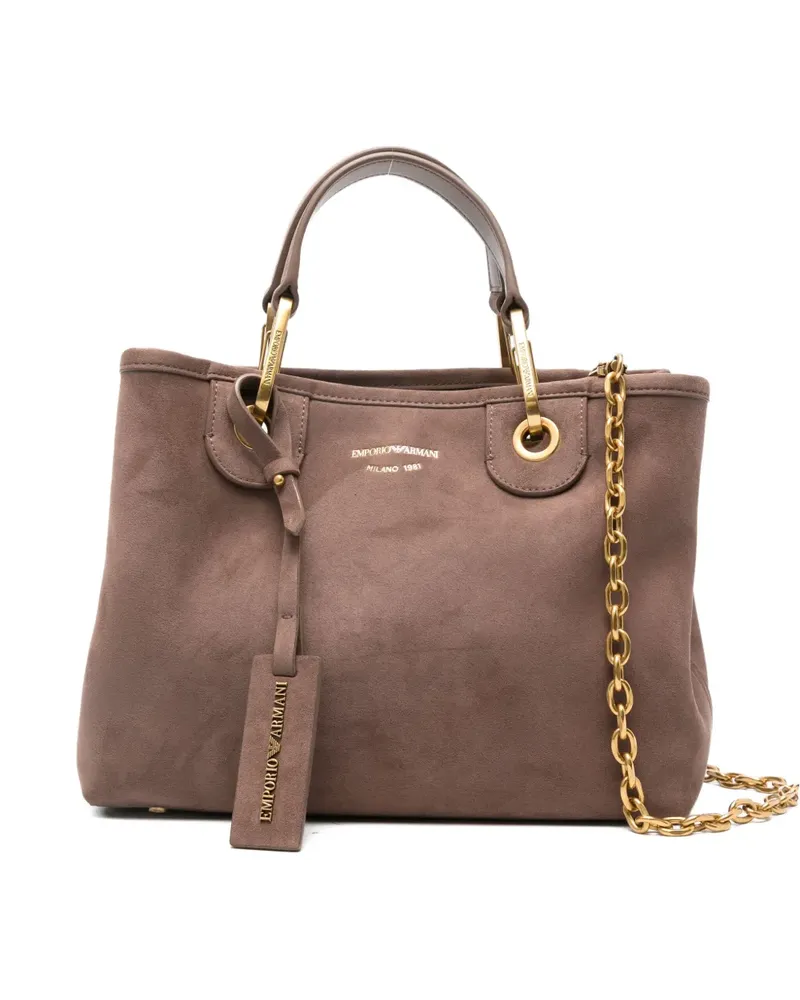 Emporio Armani Tote Bag mit Logo - Braun Braun