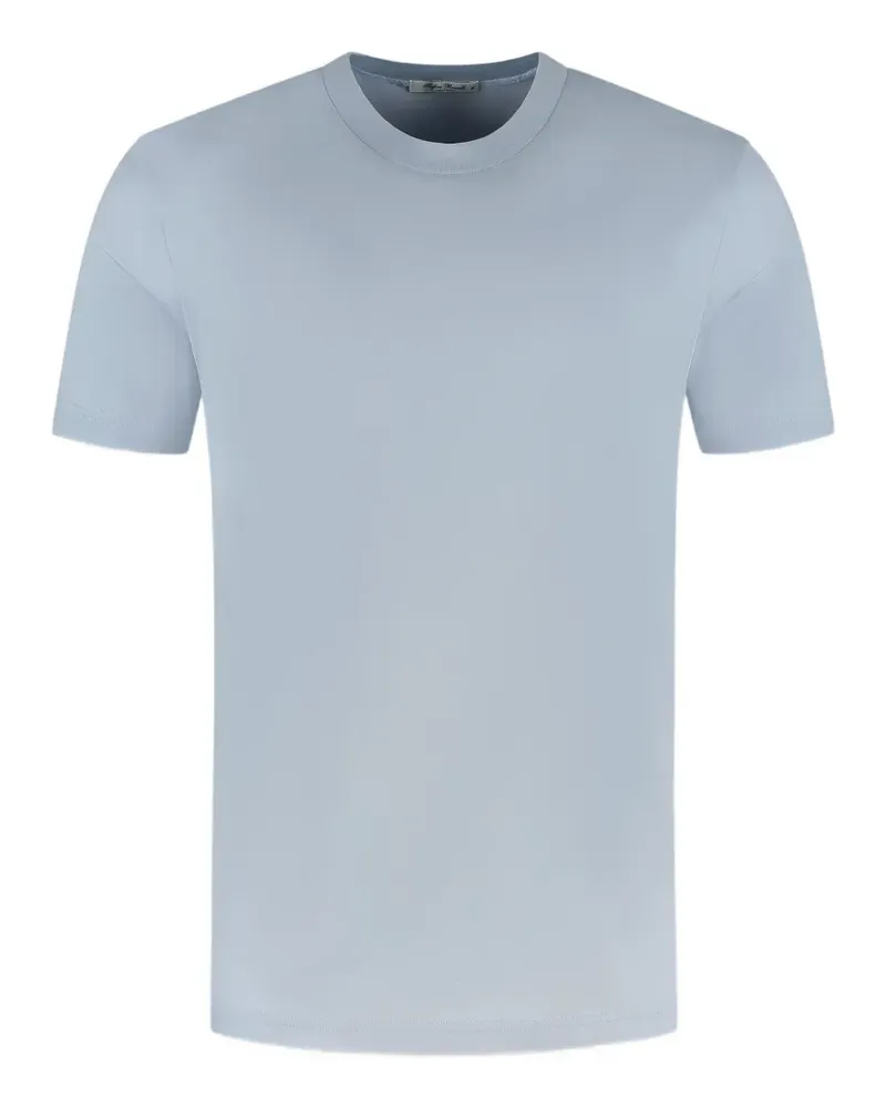 Stefan Brandt Eli Super 60 crew-neck short-sleeve T-shirt - Blau Blau