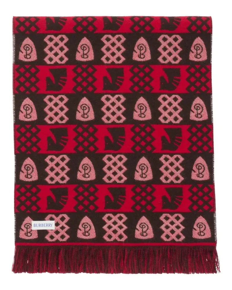 Burberry Schal mit Fair-Isle-Muster - Rot Rot