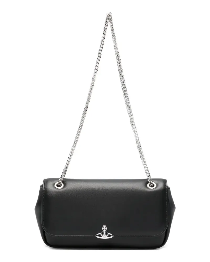 Vivienne Westwood logo-plaque shoulder bag - Schwarz Schwarz