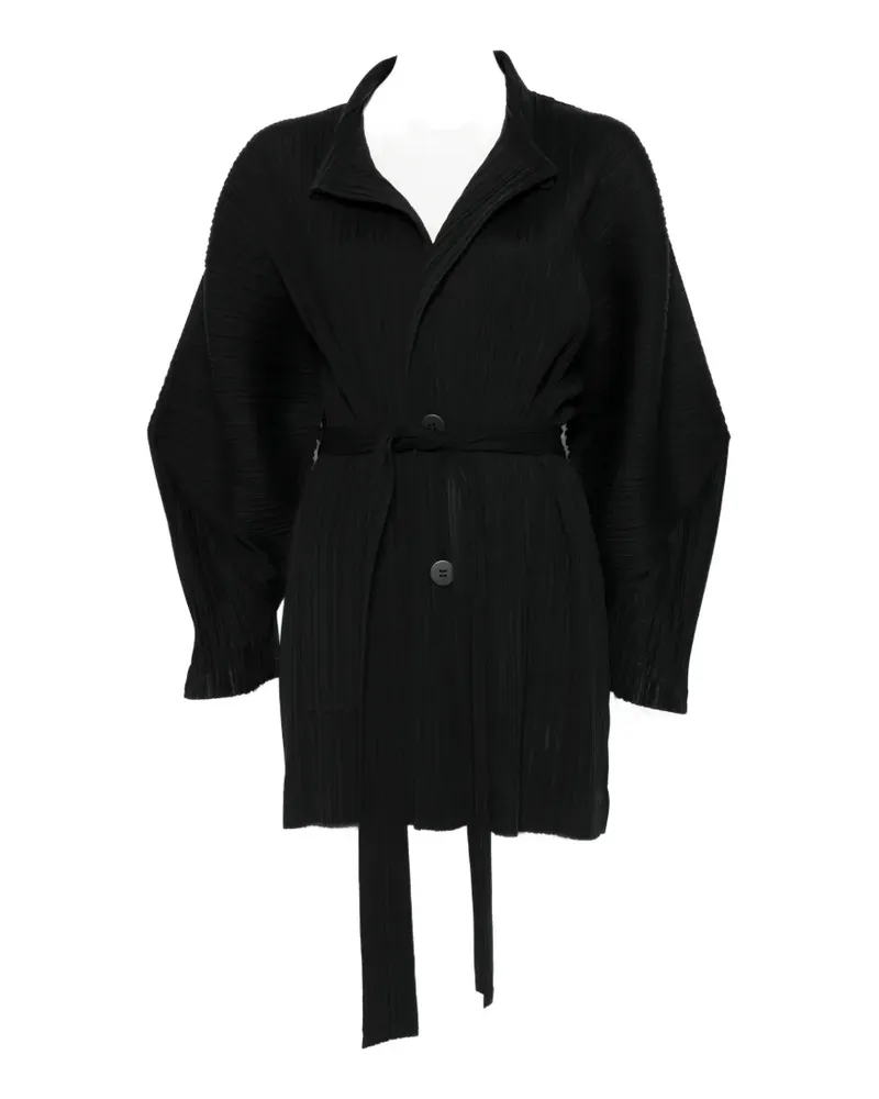 Issey Miyake buttoned coat - Schwarz Schwarz