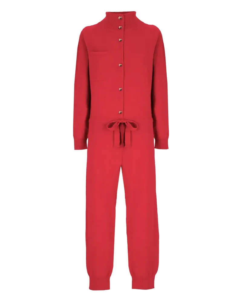 Laneus Gestrickter Jumpsuit - Rot Rot