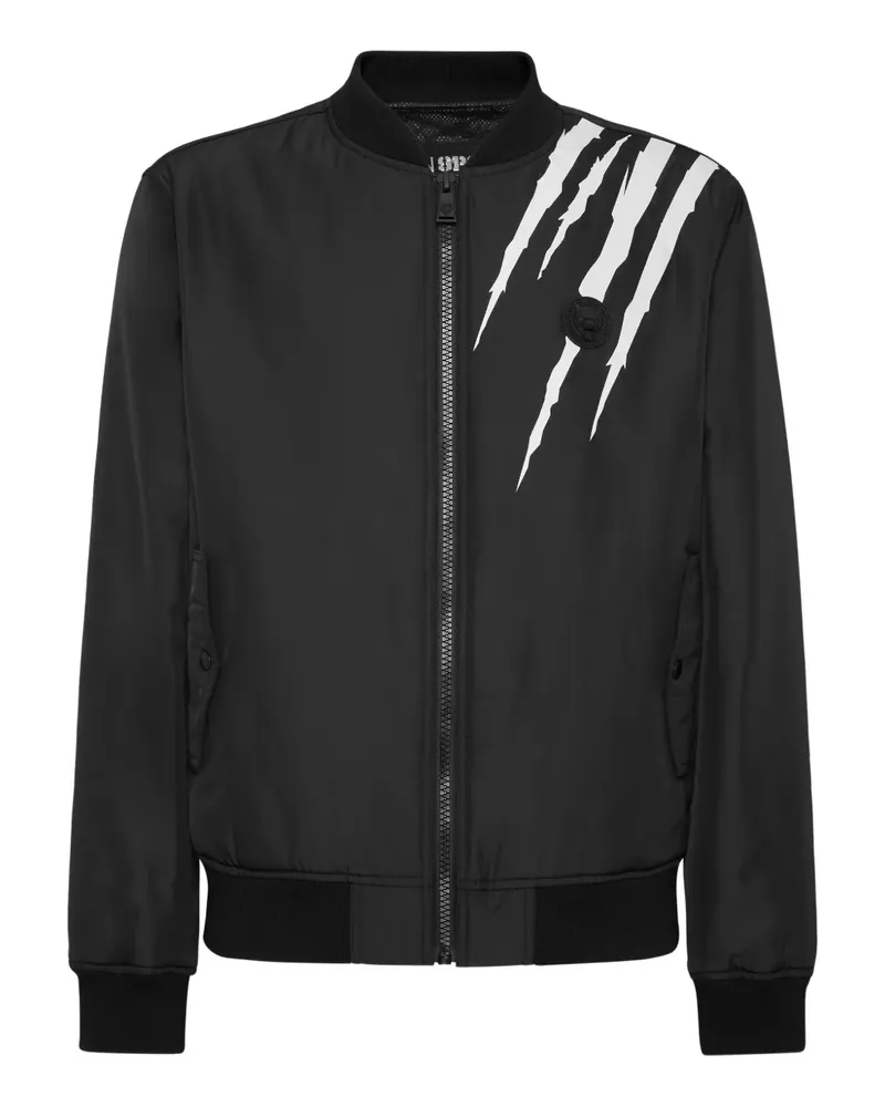Philipp Plein Scratch Bomberjacke - Schwarz Schwarz