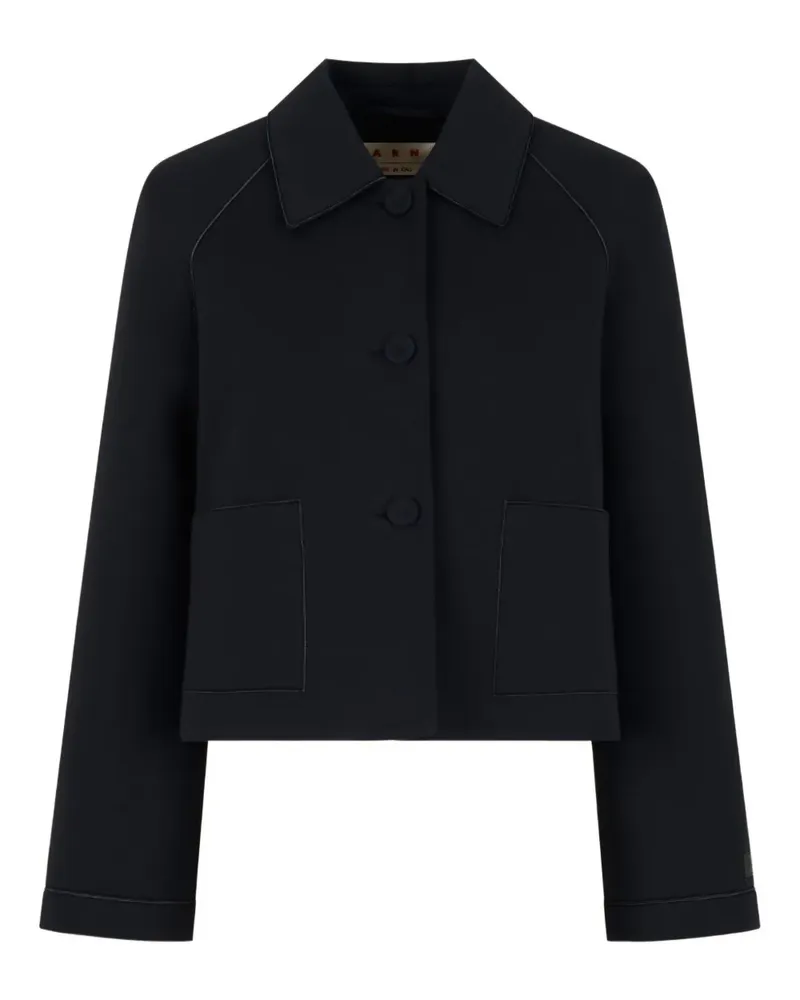 Marni Geknöpfte Cropped-Jacke - Schwarz Schwarz