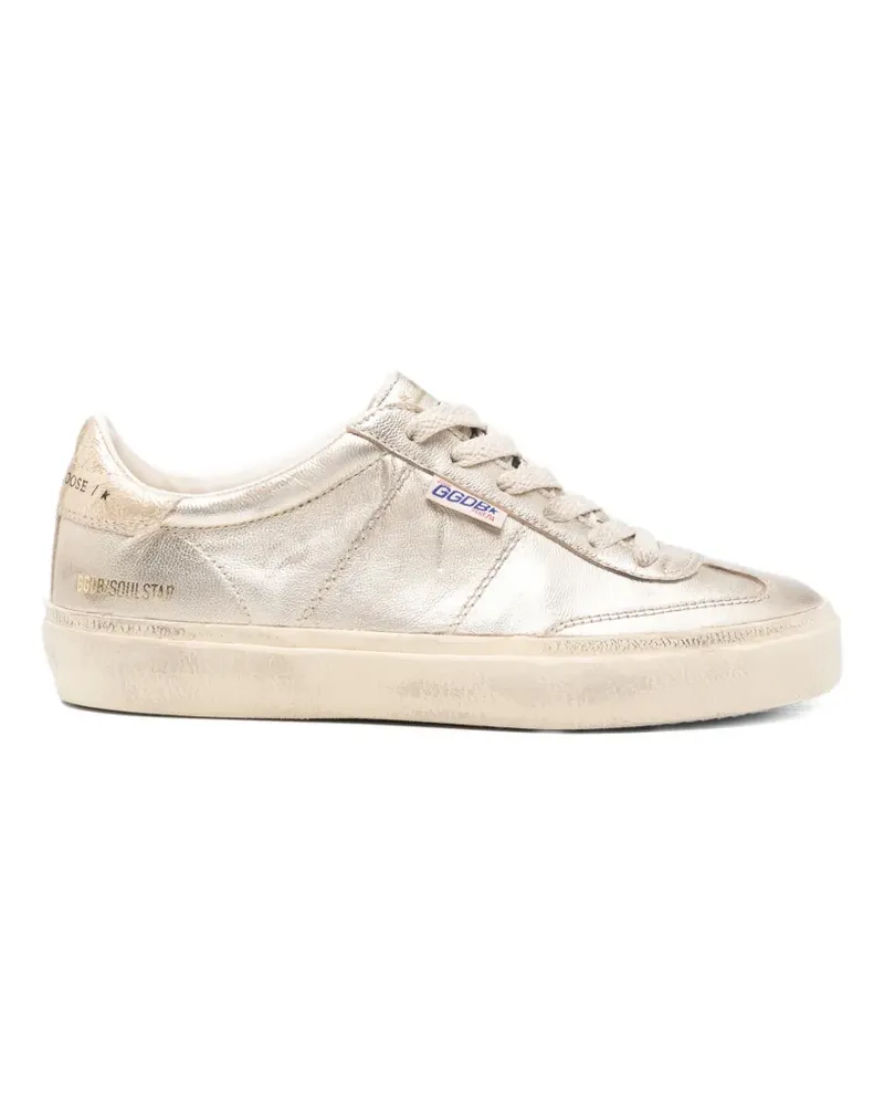 Golden Goose Soul Star Sneakers im Metallic-Look Gold