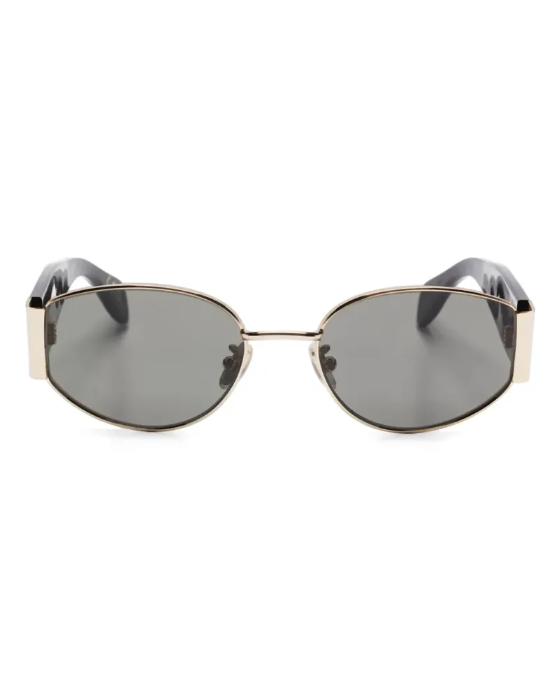 RETROSUPERFUTURE Sonnenbrille mit ovalem Gestell - Schwarz Schwarz