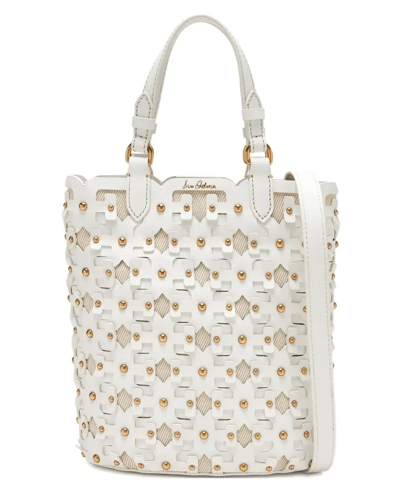 Sam Edelman Cut-Out-Tote Bag mit Nieten - Weiß Weiß