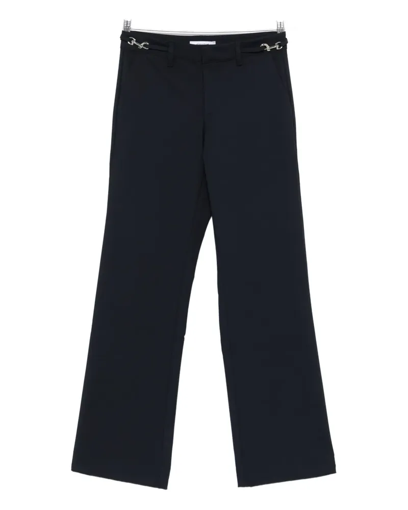 GIMAGUAS detailed straight trousers - Blau Blau