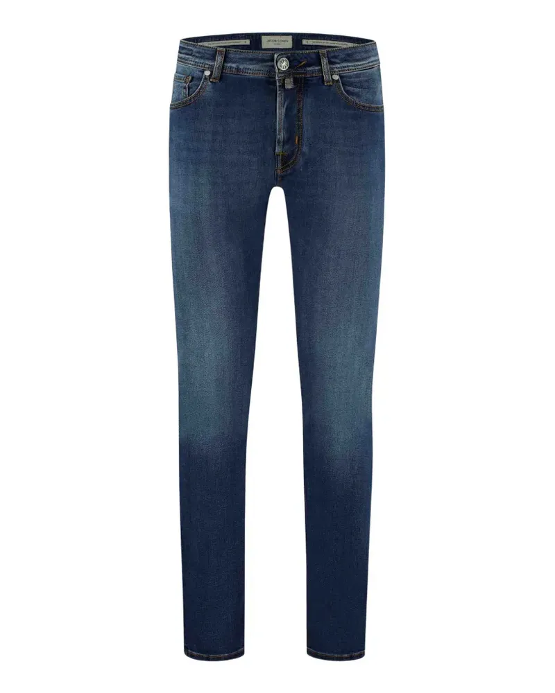 Jacob Cohën Jeans mit Logo-Patch - Blau Blau