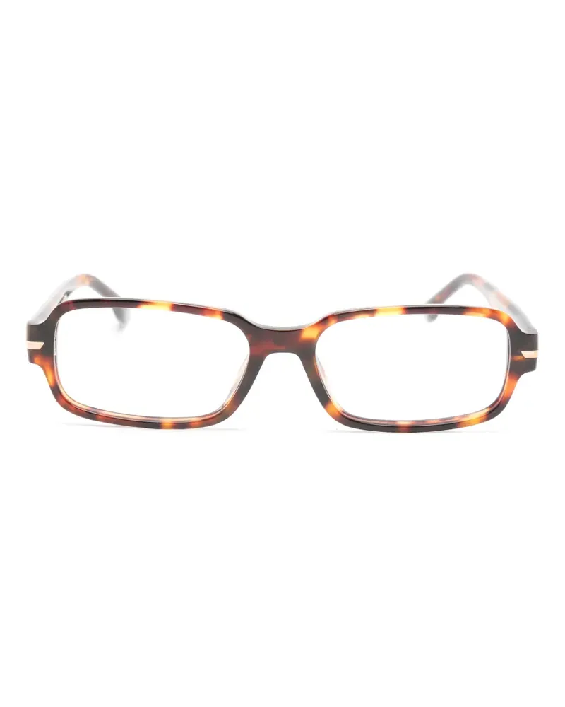 Victoria Beckham Eckige Brille in Schildpattoptik - Braun Braun