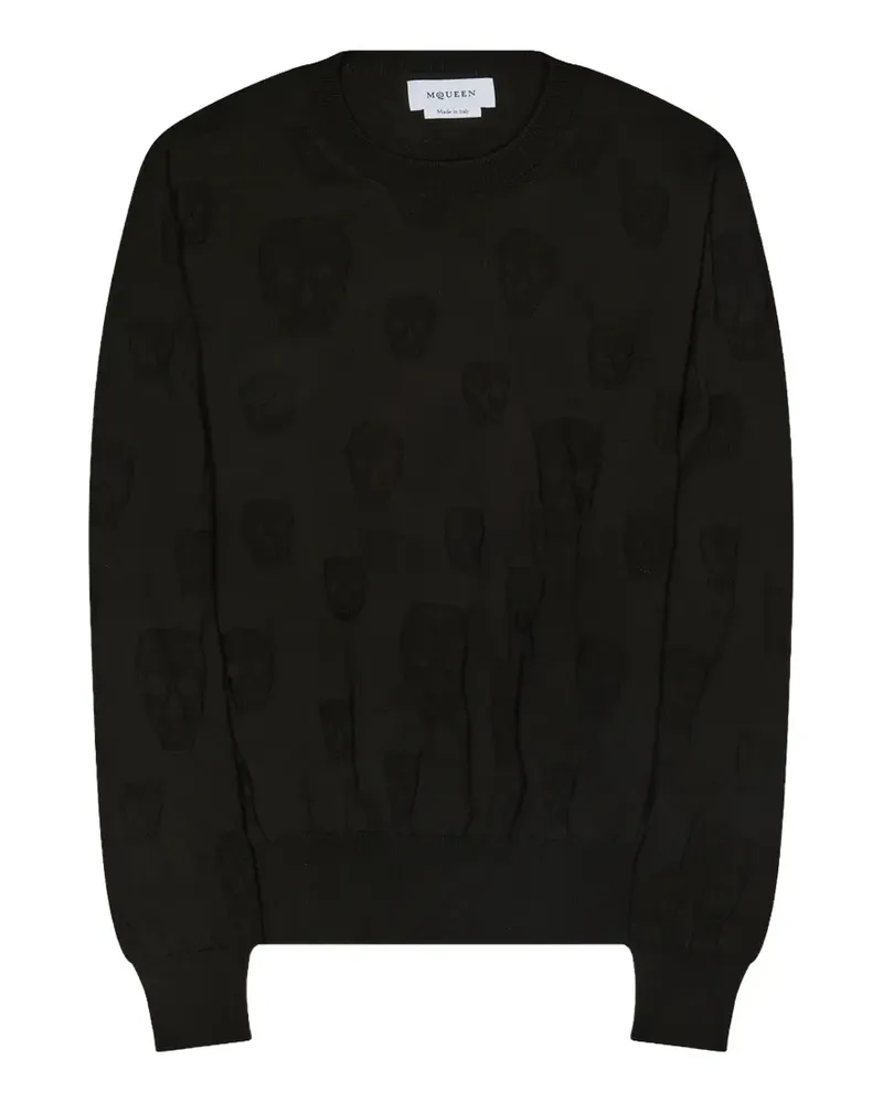 Alexander McQueen Pullover mit Totenköpfen - Schwarz Schwarz