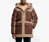 Gefütterte Kapuzenjacke - Nude