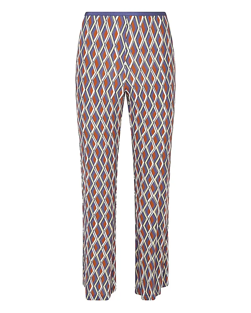 SIYU geometric-print trousers - Braun Braun