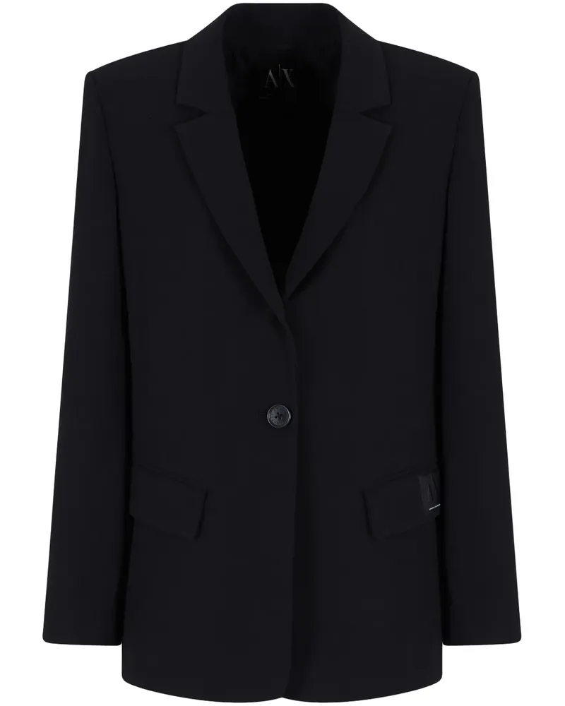 Armani Exchange Einreihiges Sakko - Schwarz Schwarz