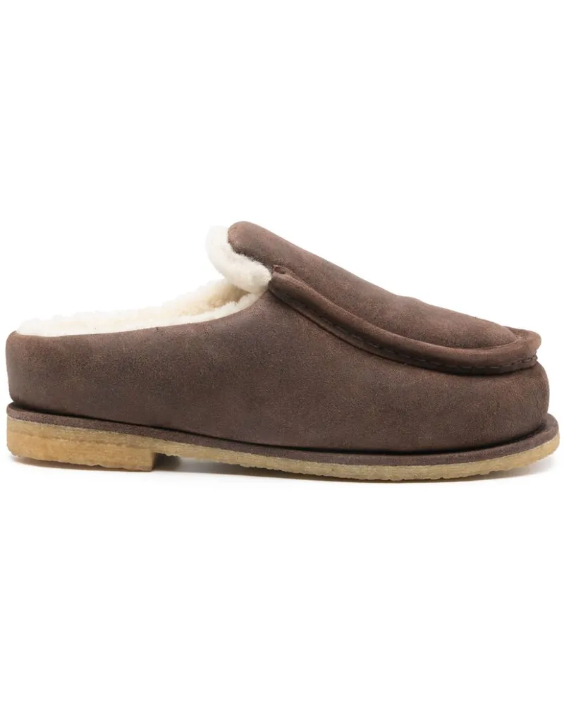 J.W.Anderson Wattierte Slipper - Braun Braun