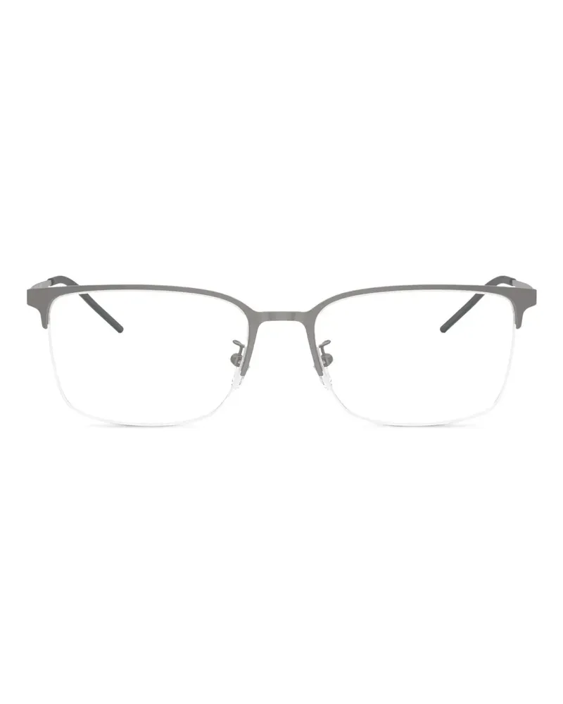 Emporio Armani Brille mit eckigem Gestell - Grau Grau