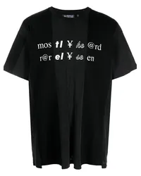 Mostly Heard Rarely Seen T-Shirt mit Text-Print Schwarz