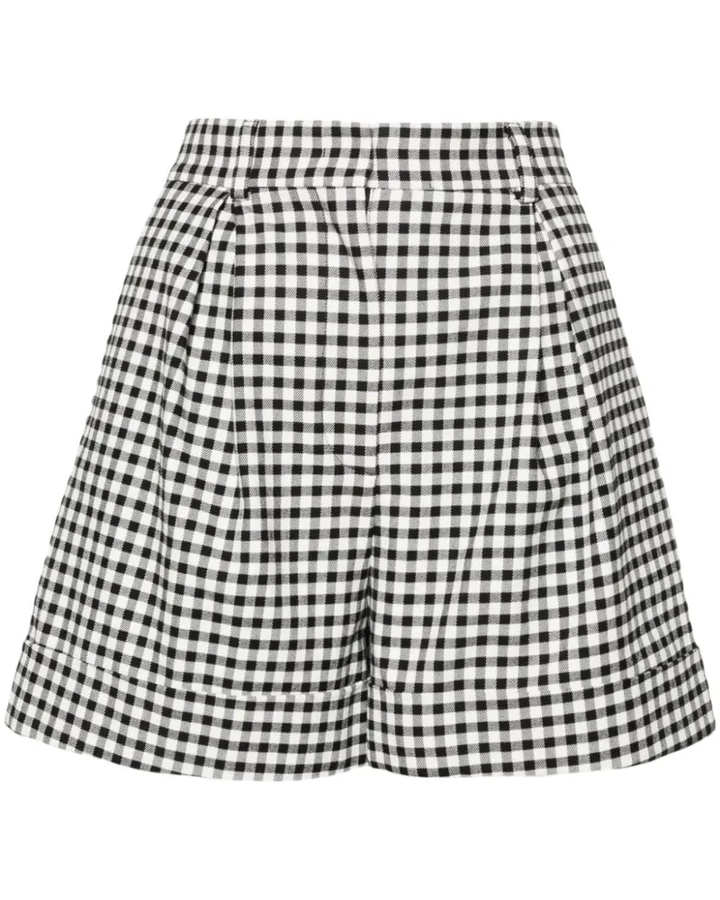 Moschino Klassische Shorts mit Vichy-Karo - Schwarz Schwarz