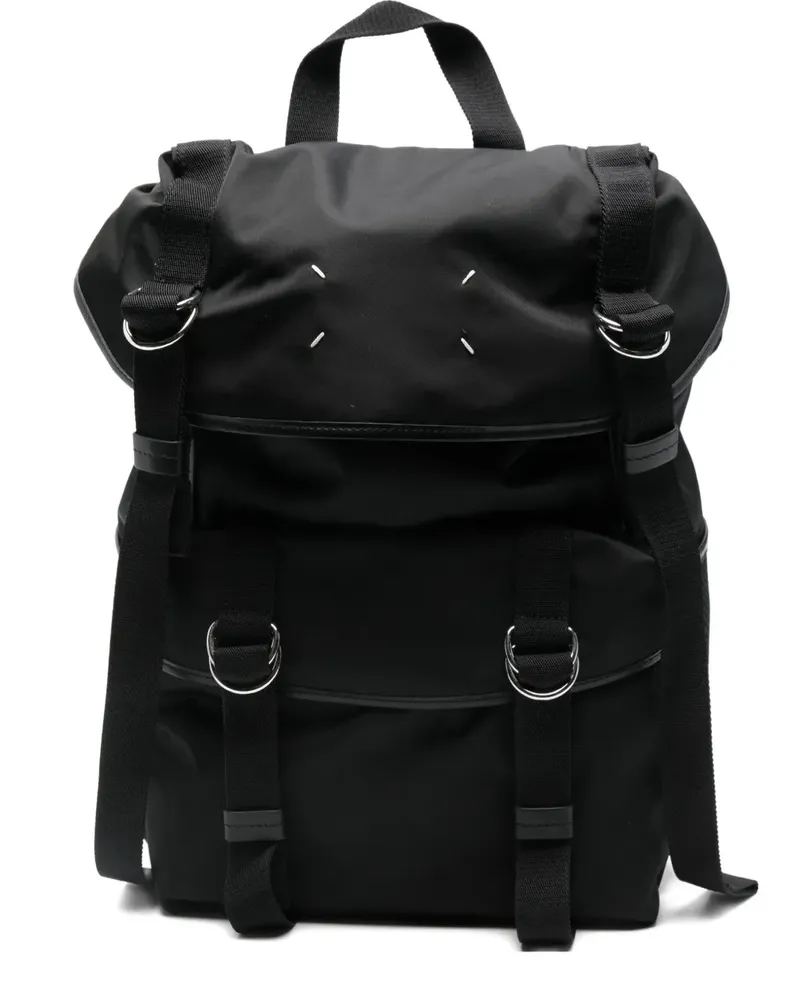 Maison Margiela Rucksack mit Ringdetail - Schwarz Schwarz