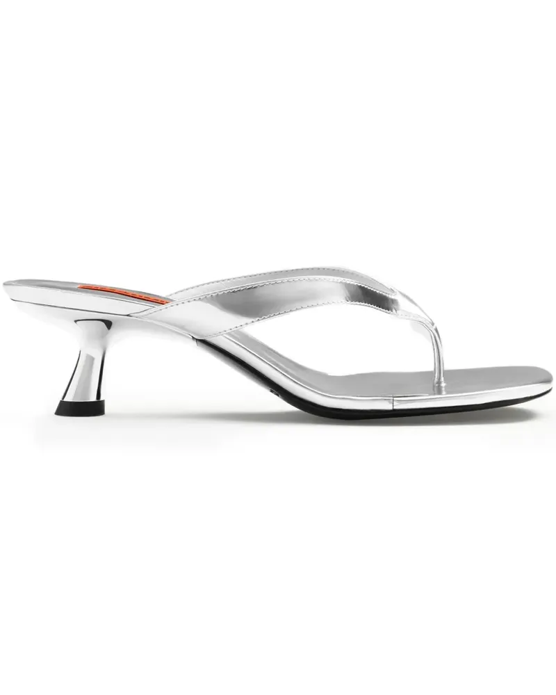Simon Miller Beep Thong Sandalen mit Absatz 57mm - Silber Silber