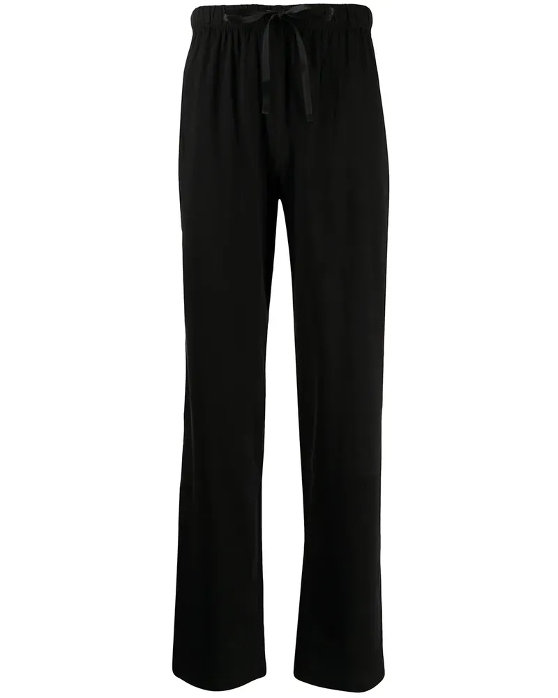 Ralph Lauren Ausgestellte Pyjama-Hose - Schwarz Schwarz