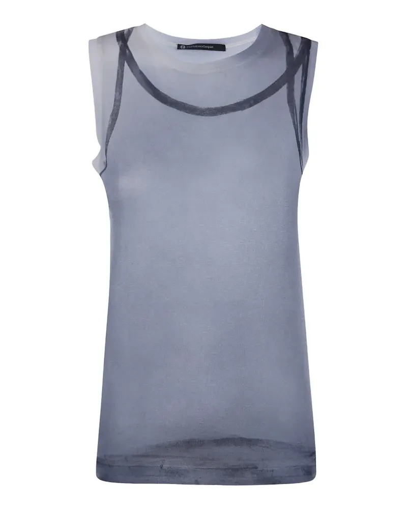 Pier Antonio Gaspari sleeveless tank-top - Blau Blau