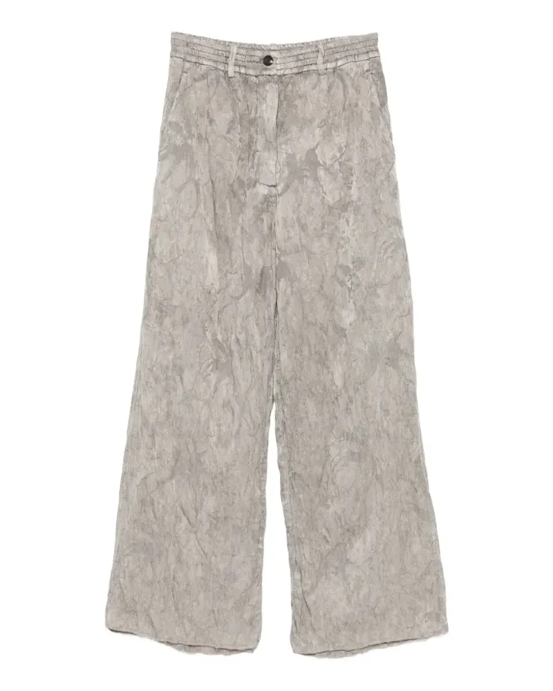 Masnada jacquard wide-leg trousers - Grau Grau