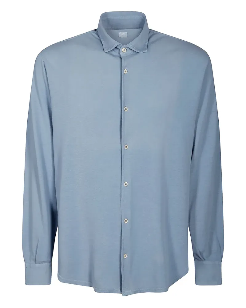 Fedeli Langärmeliges Hemd - Blau Blau