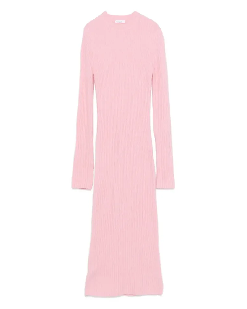 Patrizia Pepe Gestricktes Midikleid - Rosa Rosa