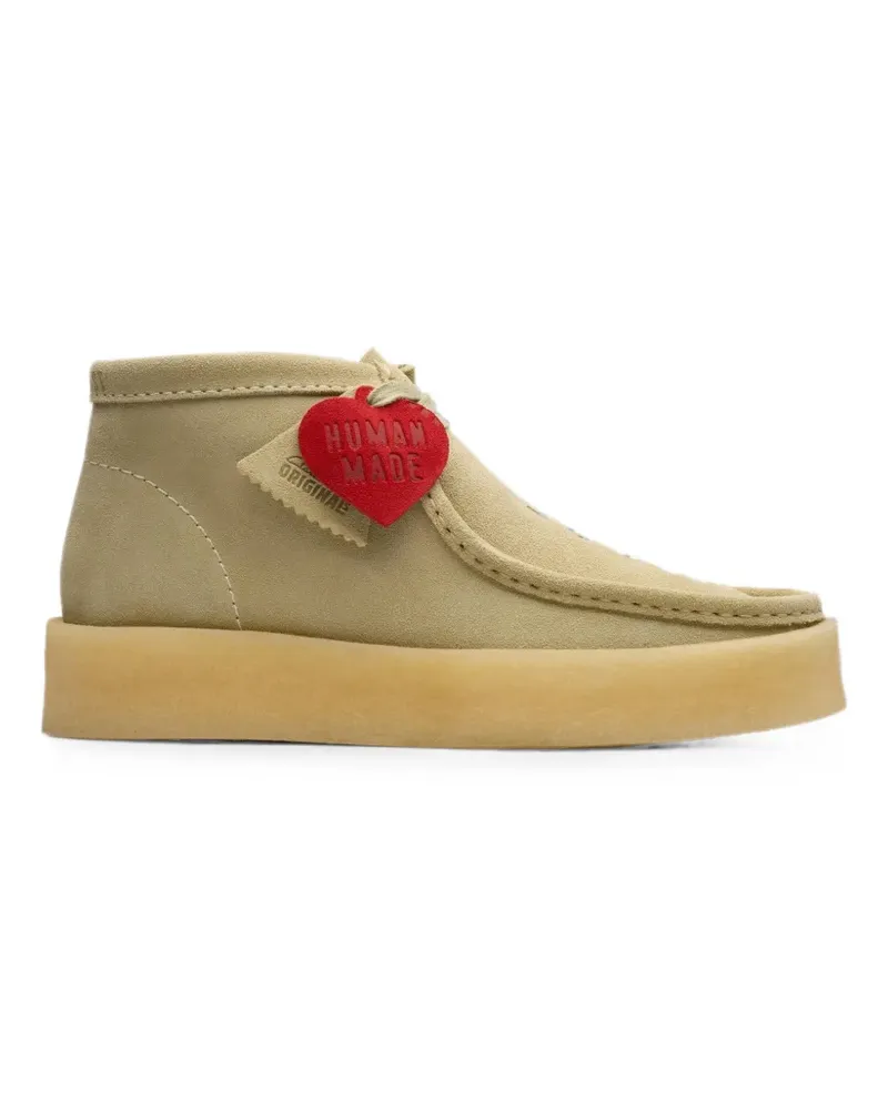Clarks x Human Made Wallabee suede boots - Nude Nude
