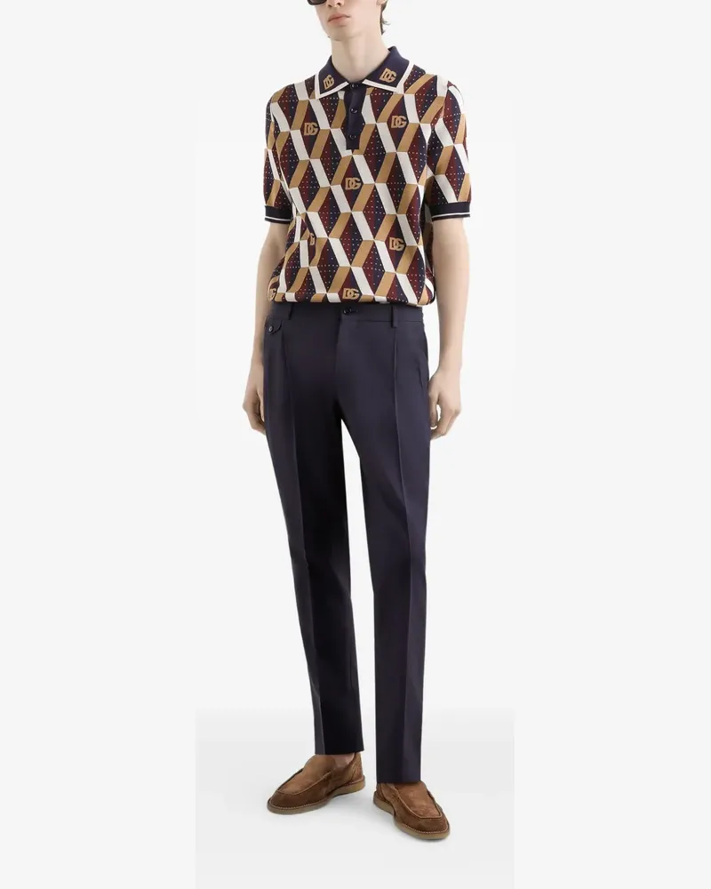 Dolce & Gabbana Hose aus Seidengemisch - Blau Blau