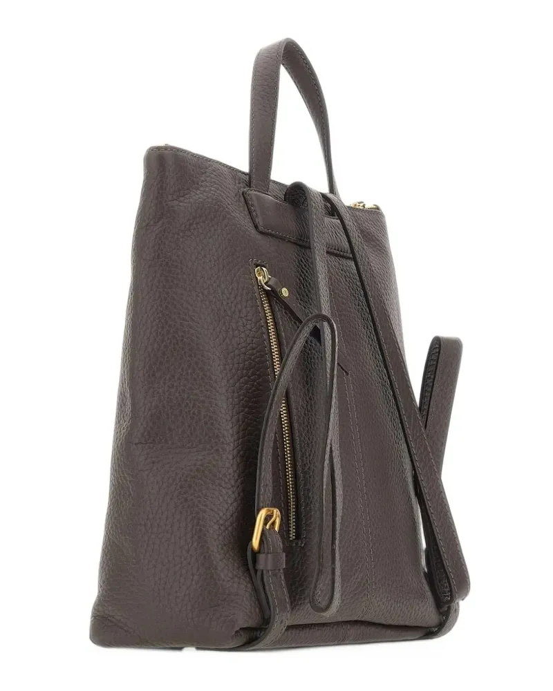 Gianni Chiarini large Sandra grained leather backpack - Braun Braun