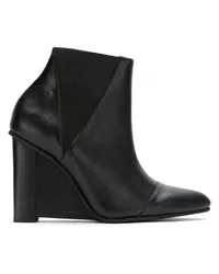 Sarah Chofakian Stiefel mit Wedge-Absatz Schwarz