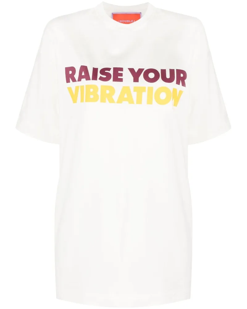 La DoubleJ Raise your Vibrations T-Shirt - Nude Nude