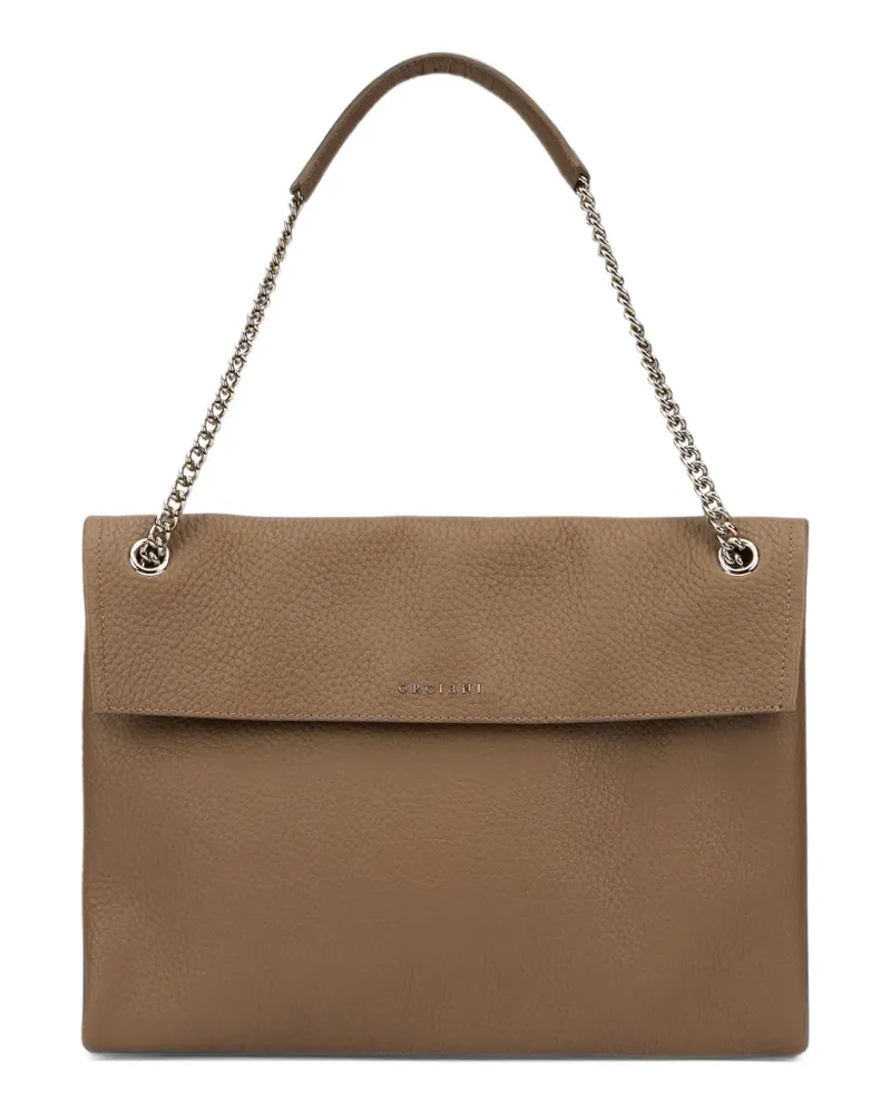 Orciani midi Venus Soft shoulder bag - Braun Braun