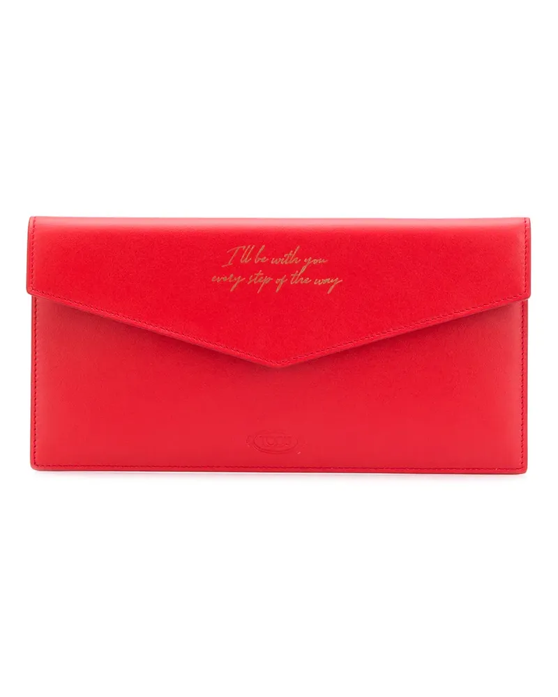 TOD'S Portemonnaie mit Mikro-Nieten - Rot Rot