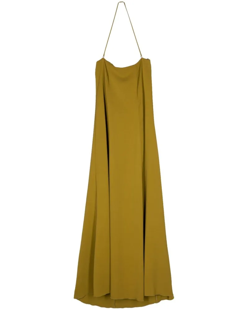 forte_forte Neckholder-Maxikleid - Grün Grün